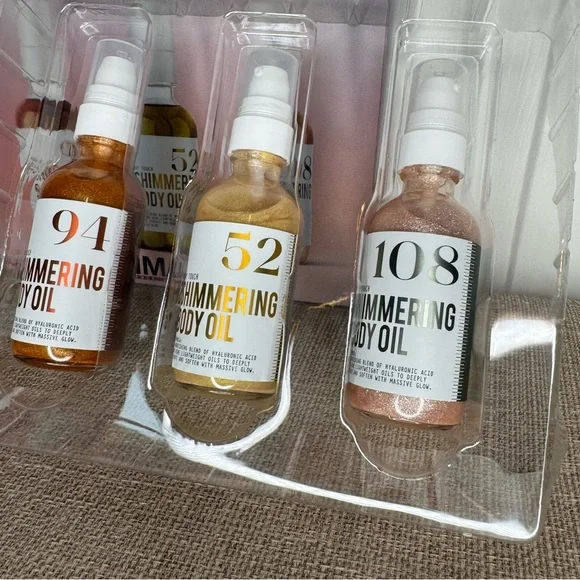 MIIM MIIC The Glow Edit Shimmer Body Oil Vanilla Strawberry 94, 52, 108 3x 2 oz - Picture 3 of 4